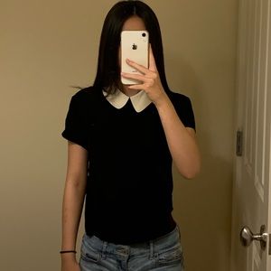 Black Collared Blouse